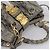 Miu Miu Matelassé Handtasche Leder 2way Grau Gold Auth 167719M Braun Golden - Ansicht 6