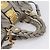 Miu Miu Matelassé Handtasche Leder 2way Grau Gold Auth 167719M Braun Golden - Ansicht 7