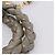 Miu Miu Matelassé Handtasche Leder 2way Grau Gold Auth 167719M Braun Golden - Ansicht 8