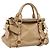 Borsa a mano Miu Miu con fiocco laterale in pelle 2way Beige Gold Auth am12726V