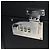Baule PRADA pelle Saffiano Black Silver Auth 206701V Nero Argento - vista 26