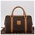 Céline Sac à main CELINE Macadam Canvas PVC Leather Brown Gold Auth 205250V Marron Doré - vue 12