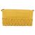 Borsa a tracolla Miu Miu Matelassé in pelle 2way Yellow Gold Auth 202504A D'oro Giallo - vue 2