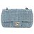 CHANEL Chanel 19 Dixneuf Borsa a tracolla con catena in tweed blu e oro CC Auth BA16208SM Blu chiaro - vista 13