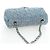 CHANEL Chanel 19 Dixneuf Borsa a tracolla con catena in tweed blu e oro CC Auth BA16208SM Blu chiaro - vista 6
