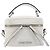 Sac à épaule Vanity Miu Miu en cuir 2 voies Blanc Argent Auth 206320A Argenté - vue 13