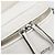 Sac à épaule Vanity Miu Miu en cuir 2 voies Blanc Argent Auth 206320A Argenté - vue 21