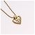Colar Christian Dior Metal Tom Dourado Auth 206833 - vista 3