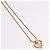 Colar Christian Dior Metal Tom Dourado Auth 206833 - vista 4