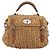 Borsa a Mano Miu Miu Raffia 2way Brown Silver Auth 167658M Marrone Argento - vista 13