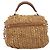 Borsa a Mano Miu Miu Raffia 2way Brown Silver Auth 167658M Marrone Argento - vista 2