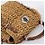 Borsa a Mano Miu Miu Raffia 2way Brown Silver Auth 167658M Marrone Argento - vista 6