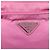 Bolsa de Ombro PRADA Nylon Rosa Prata Auth 207599A - vista 18