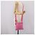 Bolsa de Ombro PRADA Nylon Rosa Prata Auth 207599A - vista 23