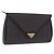 Autre Marque Borsa a pochette Saint Laurent in pelle e tela Nero Grigio oro Auth am12782A Marrone D'oro