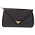 Autre Marque Borsa a pochette Saint Laurent in pelle e tela Nero Grigio oro Auth am12782A Marrone D'oro - vista 13