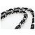 Borsa a tracolla CHANEL Matelasse 30 Chain in pelle d'agnello nera e argento CC Auth 200505SAM Nero - vista 14