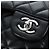 Borsa a tracolla CHANEL Matelasse 30 Chain in pelle d'agnello nera e argento CC Auth 200505SAM Nero - vista 18