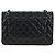 Borsa a tracolla CHANEL Matelasse 30 Chain in pelle d'agnello nera e argento CC Auth 200505SAM Nero - vista 2