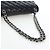 Borsa a tracolla CHANEL Matelasse 30 Chain in pelle d'agnello nera e argento CC Auth 200505SAM Nero - vista 7