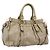Borsa a mano Miu Miu in pelle 2way Beige Gold Auth BA15753V D'oro