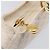 Borsa Christian Dior Canage Pelle Bianco Oro Auth bs37499 - vista 21