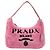 Bolso de accesorios PRADA Pile Pink Silver Auth 207550V Plata Rosa - vista 13
