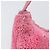 Bolso de accesorios PRADA Pile Pink Silver Auth 207550V Plata Rosa - vista 3