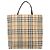 BURBERRY Nova Check Handtasche PVC Leather Beige Silver Auth ka6453 Silber - Ansicht 2