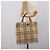 BURBERRY Nova Check Handtasche PVC Leather Beige Silver Auth ka6453 Silber - Ansicht 20