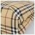 BURBERRY Nova Check Handtasche PVC Leather Beige Silver Auth ka6453 Silber - Ansicht 9