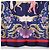 Hermès Pañuelo HERMES Carre 90 Seda Azul Rojo "Cheval Jurc." Auth ki6866M Roja - vista 22