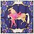 Hermès Pañuelo HERMES Carre 90 Seda Azul Rojo "Cheval Jurc." Auth ki6866M Roja - vista 6