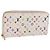 LOUIS VUITTON Monogram Multicolor Zippy Long Wallet White M60241 LV Auth 206935 Weiß