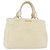 Borsa a mano Miu Miu in pelle Ivory Gold Tone Auth 207589A Crudo