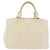 Borsa a mano Miu Miu in pelle Ivory Gold Tone Auth 207589A Crudo - vista 2