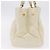 Borsa a mano Miu Miu in pelle Ivory Gold Tone Auth 207589A Crudo - vista 4