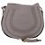 Chloé Borsa a tracolla Chloe Mercy in pelle grigia e oro autentica am12742V Marrone D'oro - vista 13