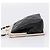 CHANEL Pochette a catena in pelle d'agnello nera dettagli dorati CC Auth 206662SAV Nero - vista 3