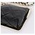 CHANEL Pochette a catena in pelle d'agnello nera dettagli dorati CC Auth 206662SAV Nero - vista 9