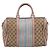Borsa Boston GUCCI GG Canvas Sherry Line 2vie Beige Tono Oro 247205 Auth LN056A - vista 2