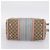 Borsa Boston GUCCI GG Canvas Sherry Line 2vie Beige Tono Oro 247205 Auth LN056A - vista 5