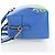 Bolso de mano GUCCI de cuero 2way Azul Oro Auth LN209SAM - vista 3