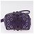 Borsa a Tracolla Miu Miu Pelle Viola Argento Auth 207614V Porpora - vista 5