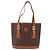 Céline Bolso Tote CELINE Macadam PVC Marrón Tono Dorado Auth ka6459 Castaño - vista 13