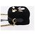 Borsa a Tracolla con Catena GUCCI GG Marmont Velluto Nero Tono Oro 448065 Auth LN060V - vista 4