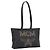 MCM Logogram Vicetos Tote Bag PVC Black Gold Auth 205249 Schwarz Golden