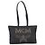 MCM Logogram Vicetos Tote Bag PVC Black Gold Auth 205249 Schwarz Golden - vista 13