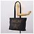 MCM Logogram Vicetos Tote Bag PVC Black Gold Auth 205249 Schwarz Golden - vista 20
