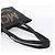 MCM Logogram Vicetos Tote Bag PVC Black Gold Auth 205249 Schwarz Golden - vista 7